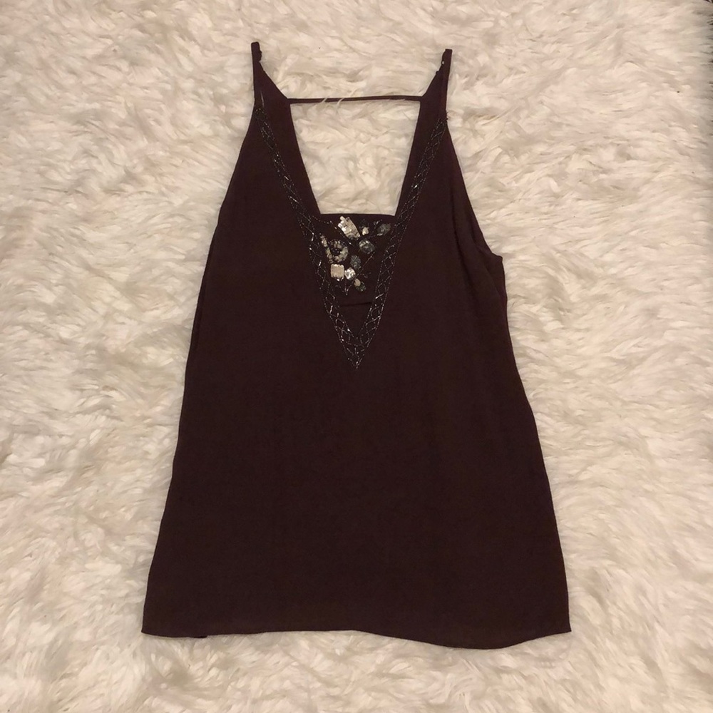 Beaded tank top